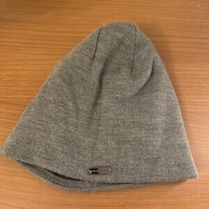 Gray Michael Kors Beanie Knit Hat Cap Winter Reversible MK
